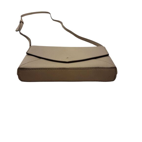 Kate Spade Neutral Taupe Leather Envelope Flap Crossbody Shoulder Bag - Picture 5 of 12